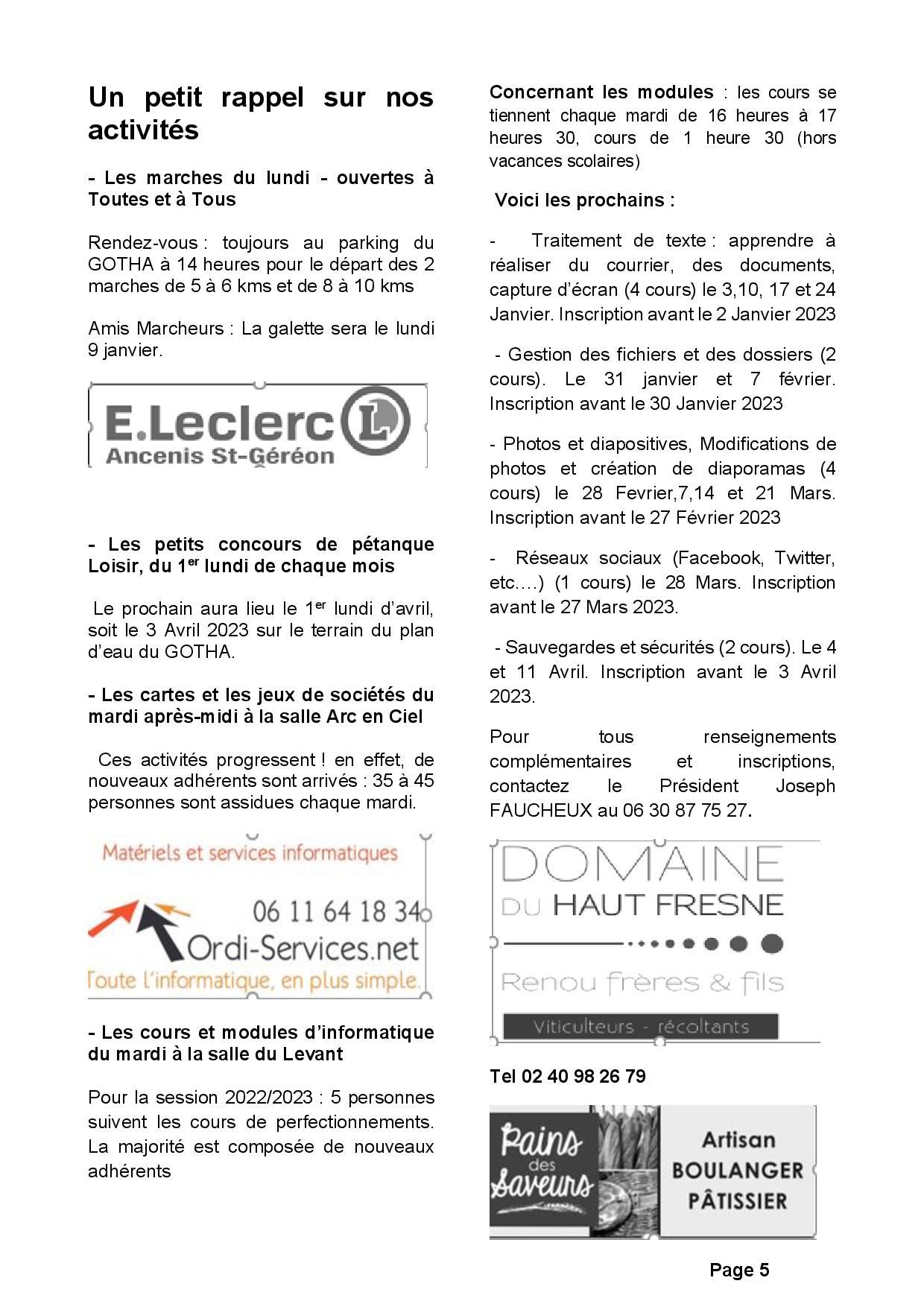 Lettre n°16 - janv. 2023 page 05