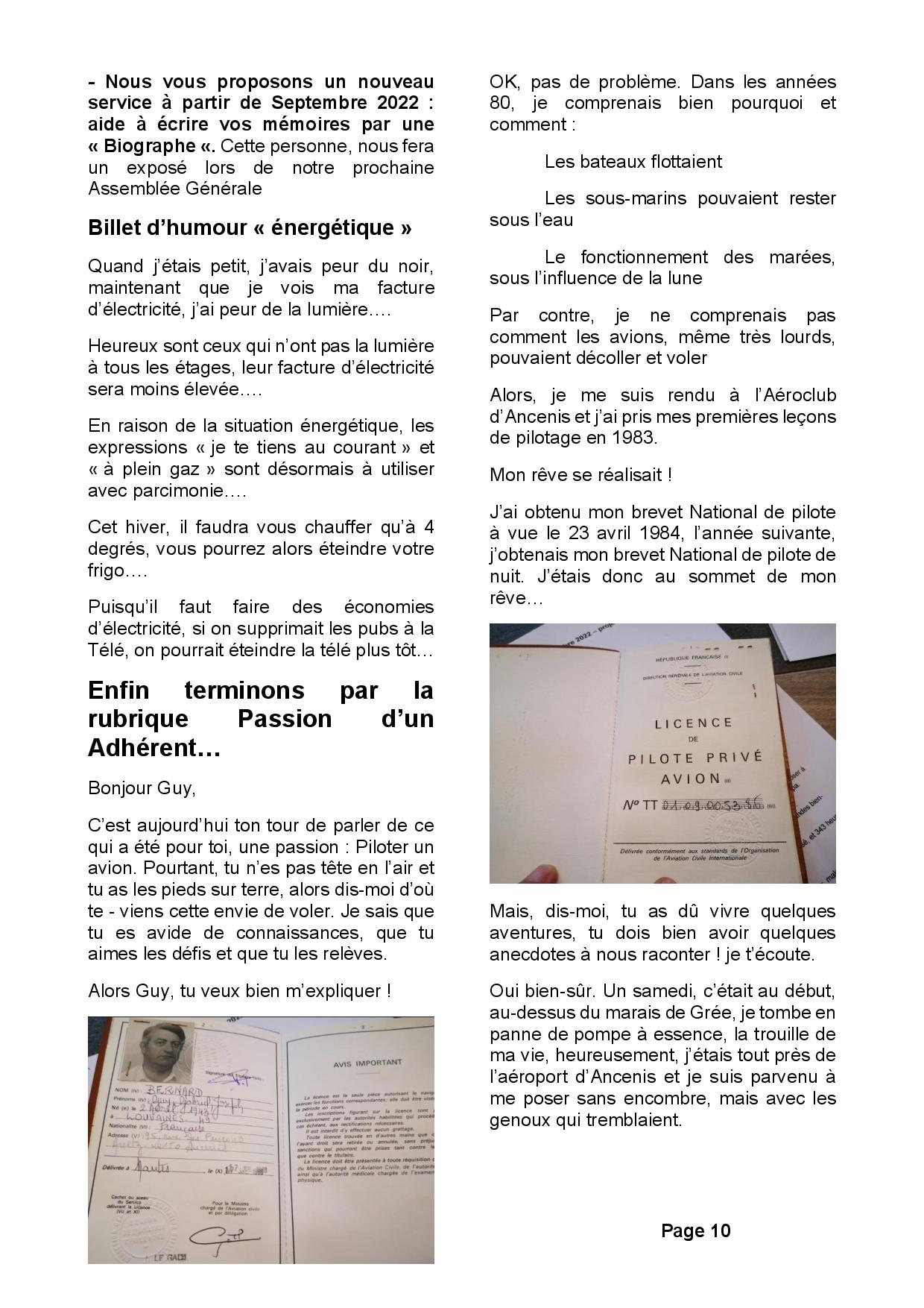 lettre n°15 octobre 2022 - page 10