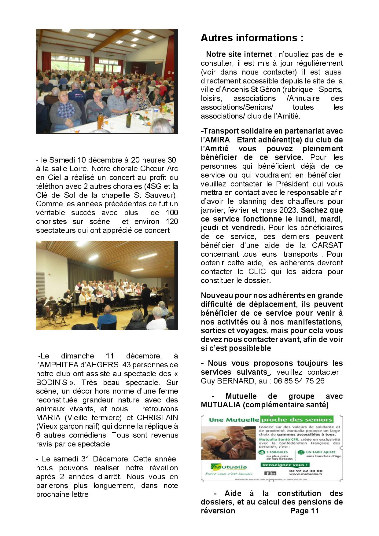 Lettre n°16 - janv. 2023 page 11